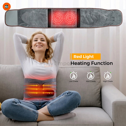 Benefit image highlighting infrared heating belt for comfort