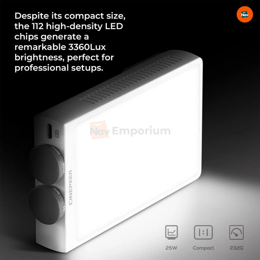 Portable LED light for content creators