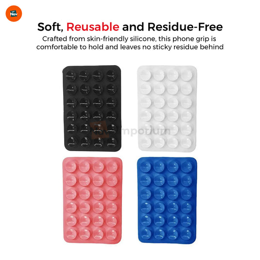 GripHold Silicone Mount on car dashboard