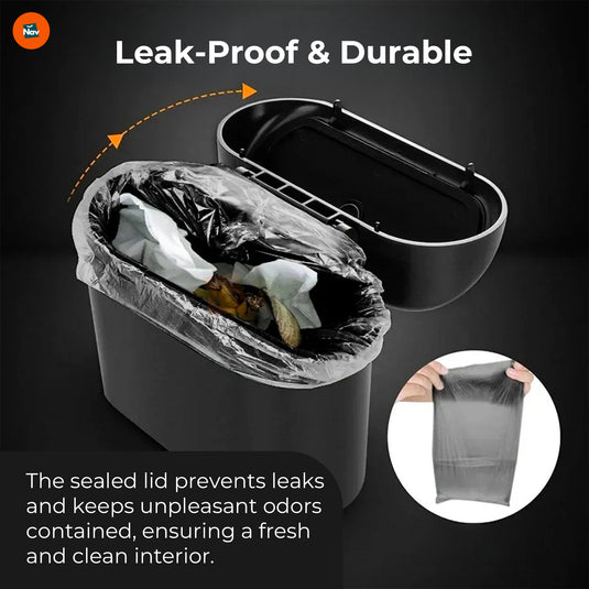 Odor-proof auto trash container