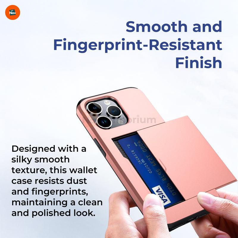 iPhone Case on Wooden Desk Background