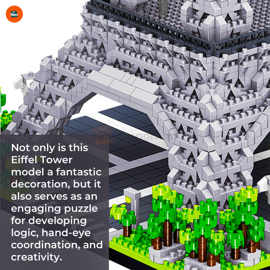 Packaging of Eiffel Tower building blocks