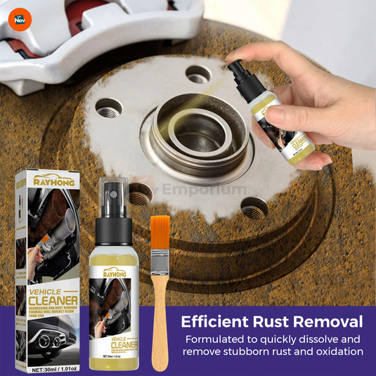 Shiny steel rim after cleaning