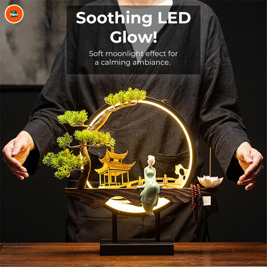 Waterfall incense holder