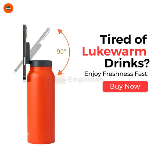 Magnetic water bottle double-wall insulation feature