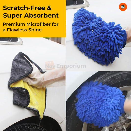 Microfiber car cleaning towels