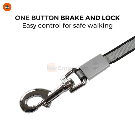 One-button brake leash system