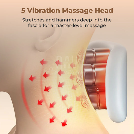 Advanced neck massager with pulse therapy