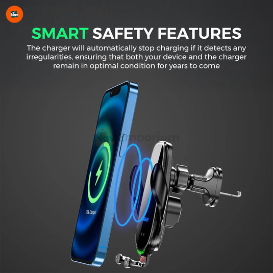 Universal Qi car charger mount