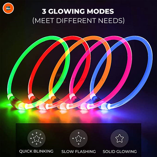 Adjustable LED collar for all dog sizes