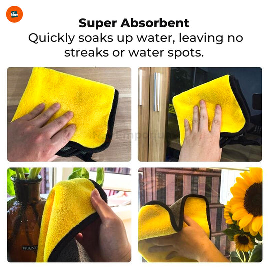 Lint-free microfiber towel for cars