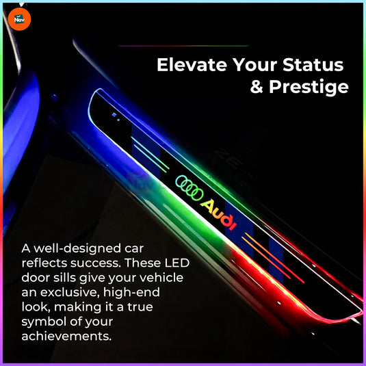 Waterproof LED door sills