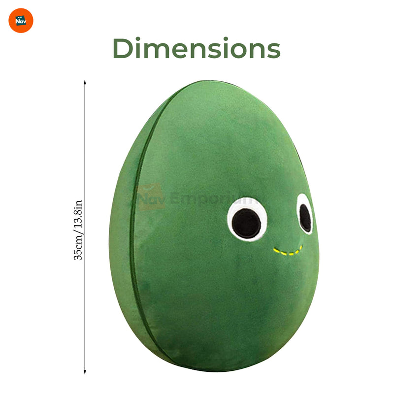 Cozy avocado cuddle pillow