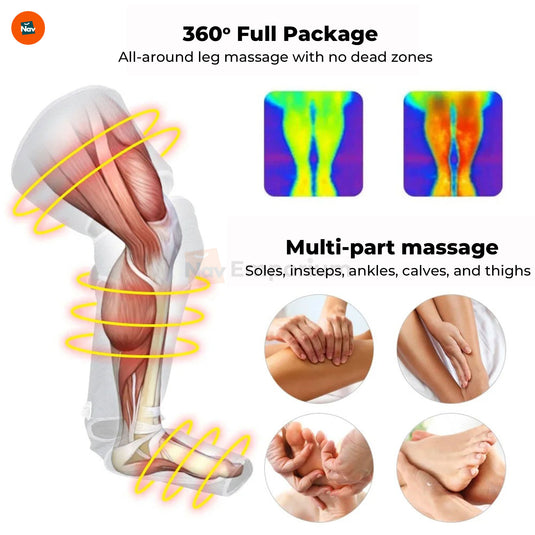 Portable leg massager for circulation