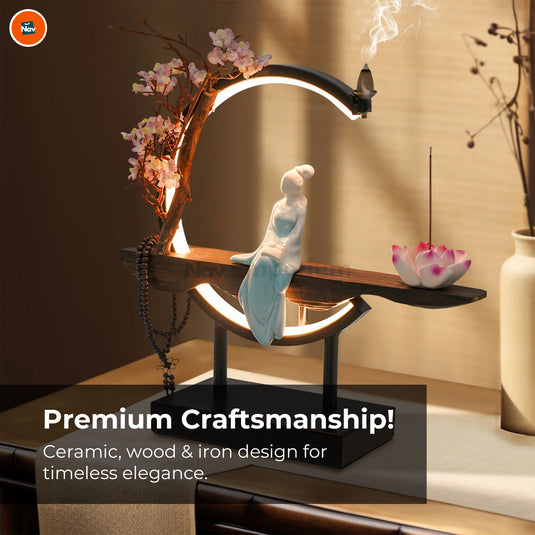 Ceramic incense waterfall