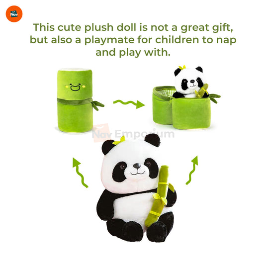 Washable panda plush toy