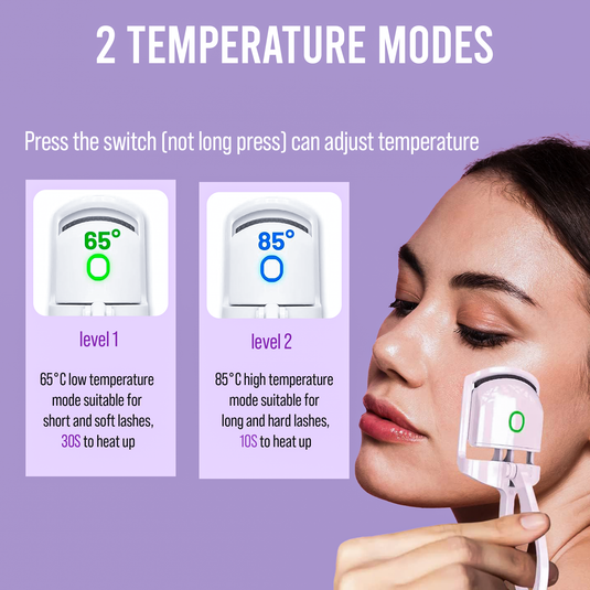 Electric Heated Eyelash Curler for Perfect Lashes - Beauty Tool