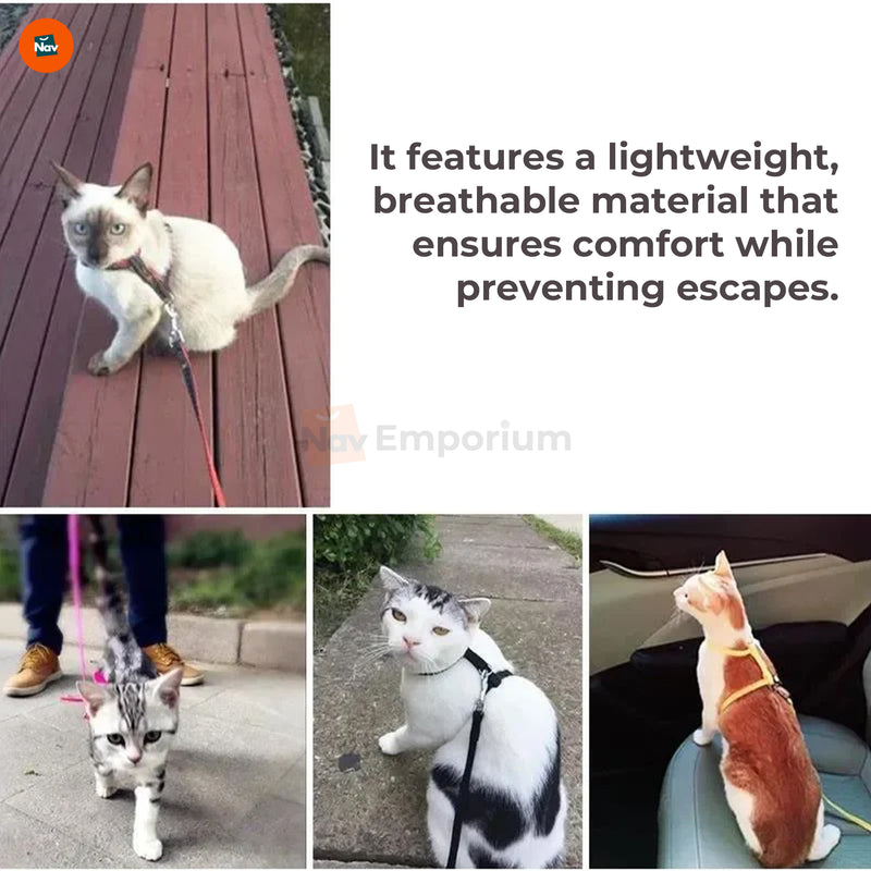 Soft lightweight cat harness