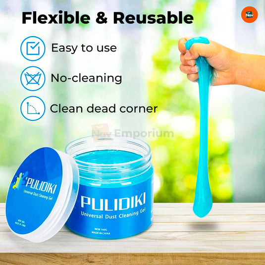 Cleaning car interior with gel