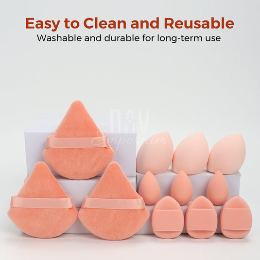 Non-latex makeup sponges