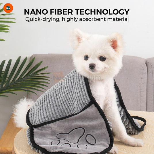 Soft microfiber pet towel
