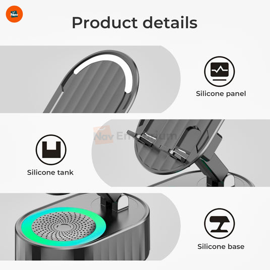 GlowCharge Bluetooth Speaker Side Profile