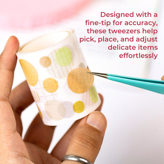 Sticker application tweezers