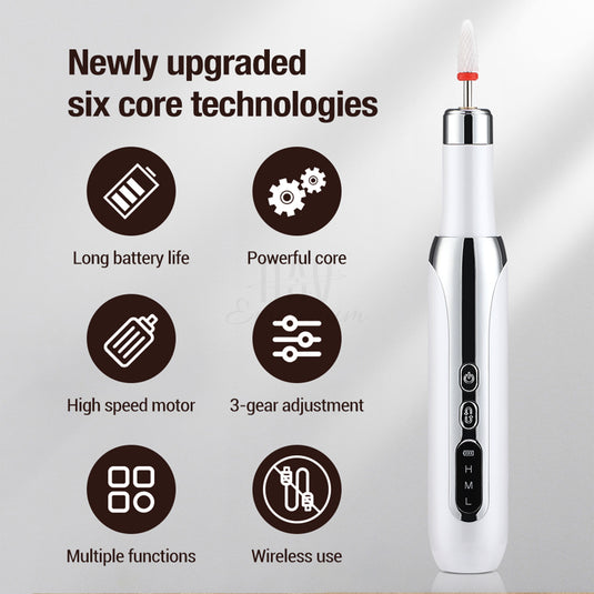 Rechargeable nail drill machine