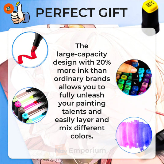 Smudge-Resistant Coloring Markers