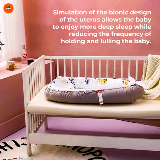 BionicCot Baby Sleep Lounge front view -1