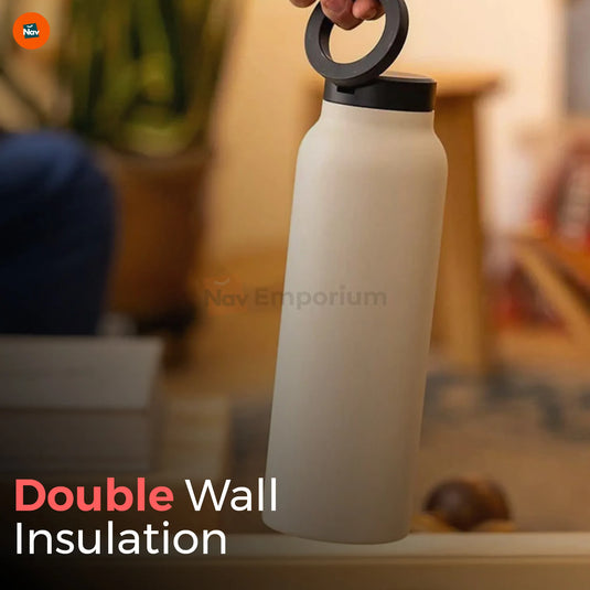 Water bottle with phone holder during workout