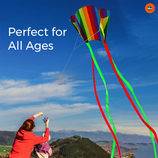 Group friends kite flying Easy Glide