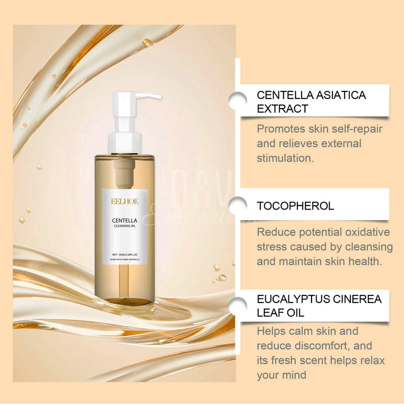 Deep pore cleansing with Centella oil