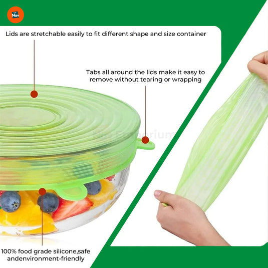 Eco-Friendly Silicone Lids