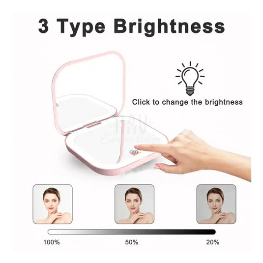 Adjustable LED light mirror