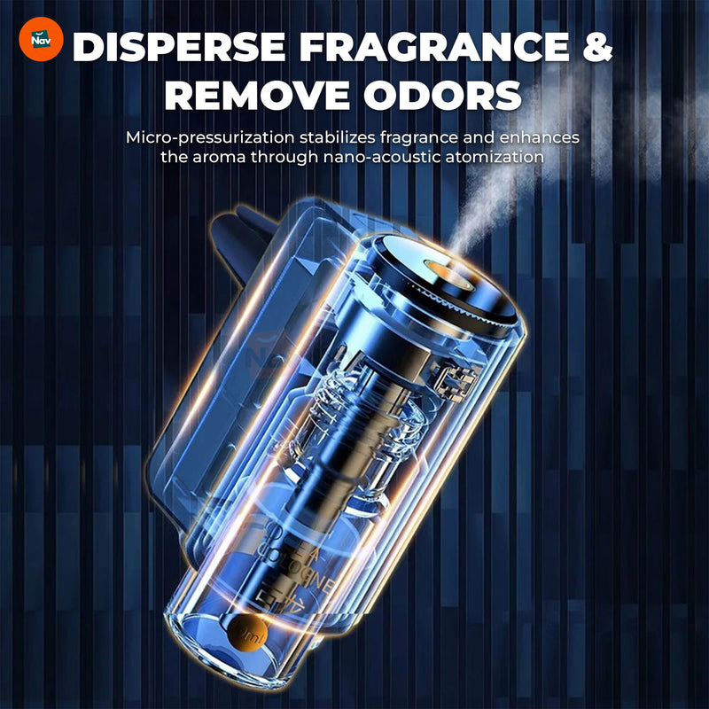 Whisper-quiet car diffuser