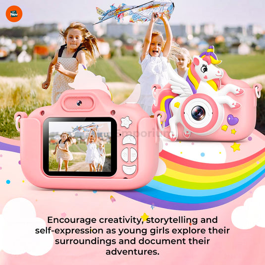 Child Enjoying Built-In Games on Camera