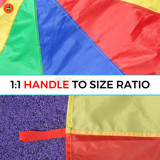 GSI Play Parachute promoting teamwork among kids