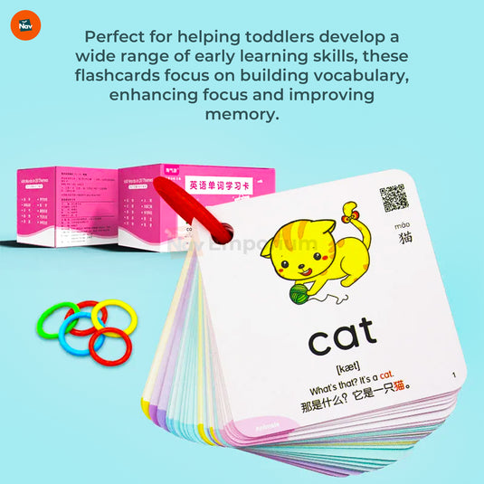 Number flashcards for early childhood education