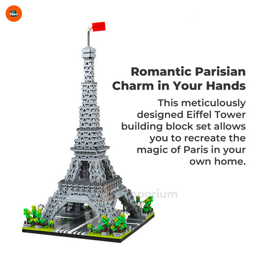 Completed Eiffel Tower model display