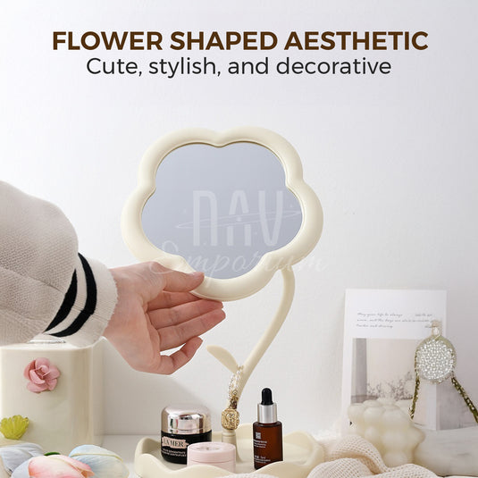Adjustable angle makeup mirror
