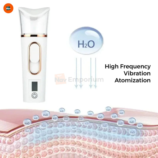Nano facial mister with built-in skin analyzer