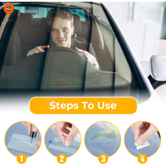 Easy windshield crack fix