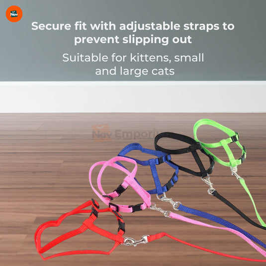 Secure fit cat harness for large cats