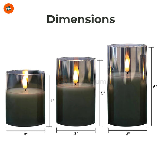 Realistic flickering LED candles