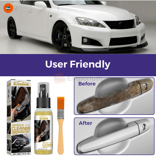 User wiping rim with cloth