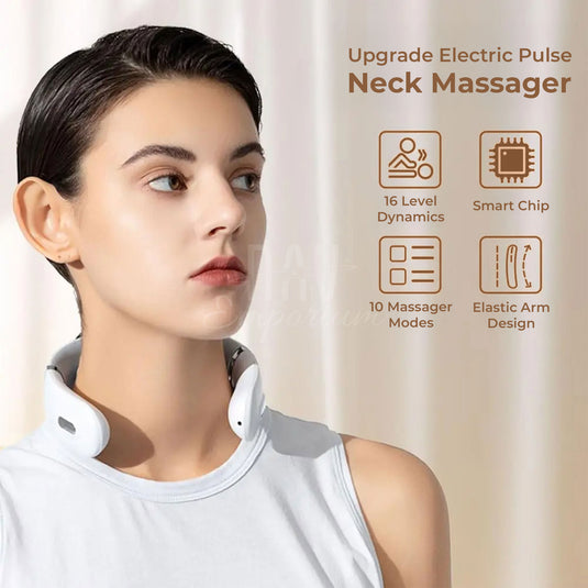 Compact electric neck massager
