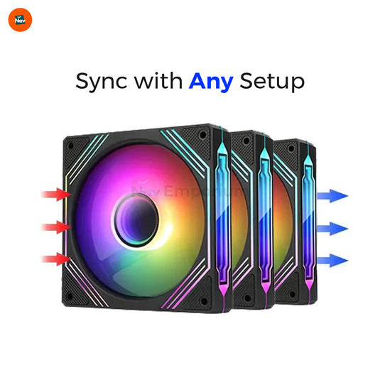 PWM controlled RGB fan