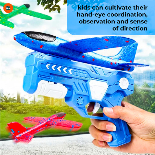 Kids Enjoying Glow Fly Foam Airplanes