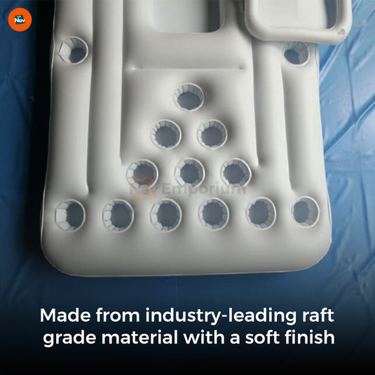 Built-in cooler holding 18 beverages